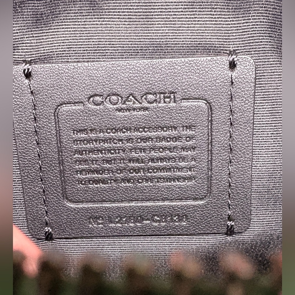 COACH Holden Crossbody “Spill the Beans” Diary Embroidery Green Limited NWOT - Picture 5 of 14